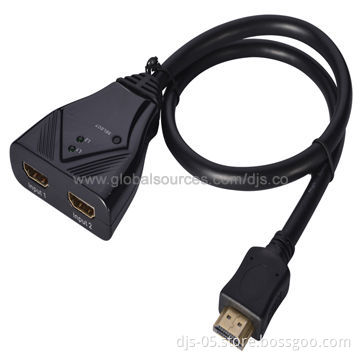 HDMI Automatic Switch, 2 x 1 with Pigtail, Remote Control, Supports 3D, Full HD 1,080P/60Hz